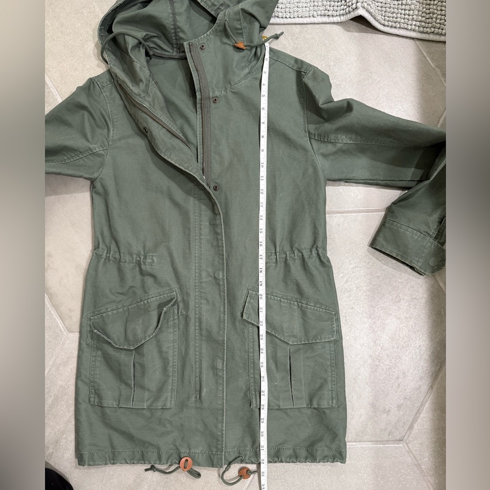 Abercrombie & fitch Olive green Hooded jacket with Pockets - Picture 10 of 15